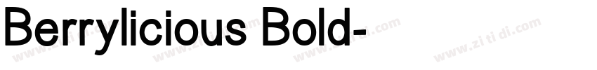 Berrylicious Bold字体转换